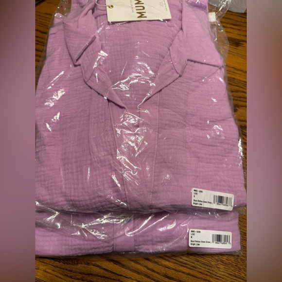 Show Me Your Mumu Boyd Button Down Dress Cover Up Duster Bright Lilac Sm Med - Picture 4 of 6